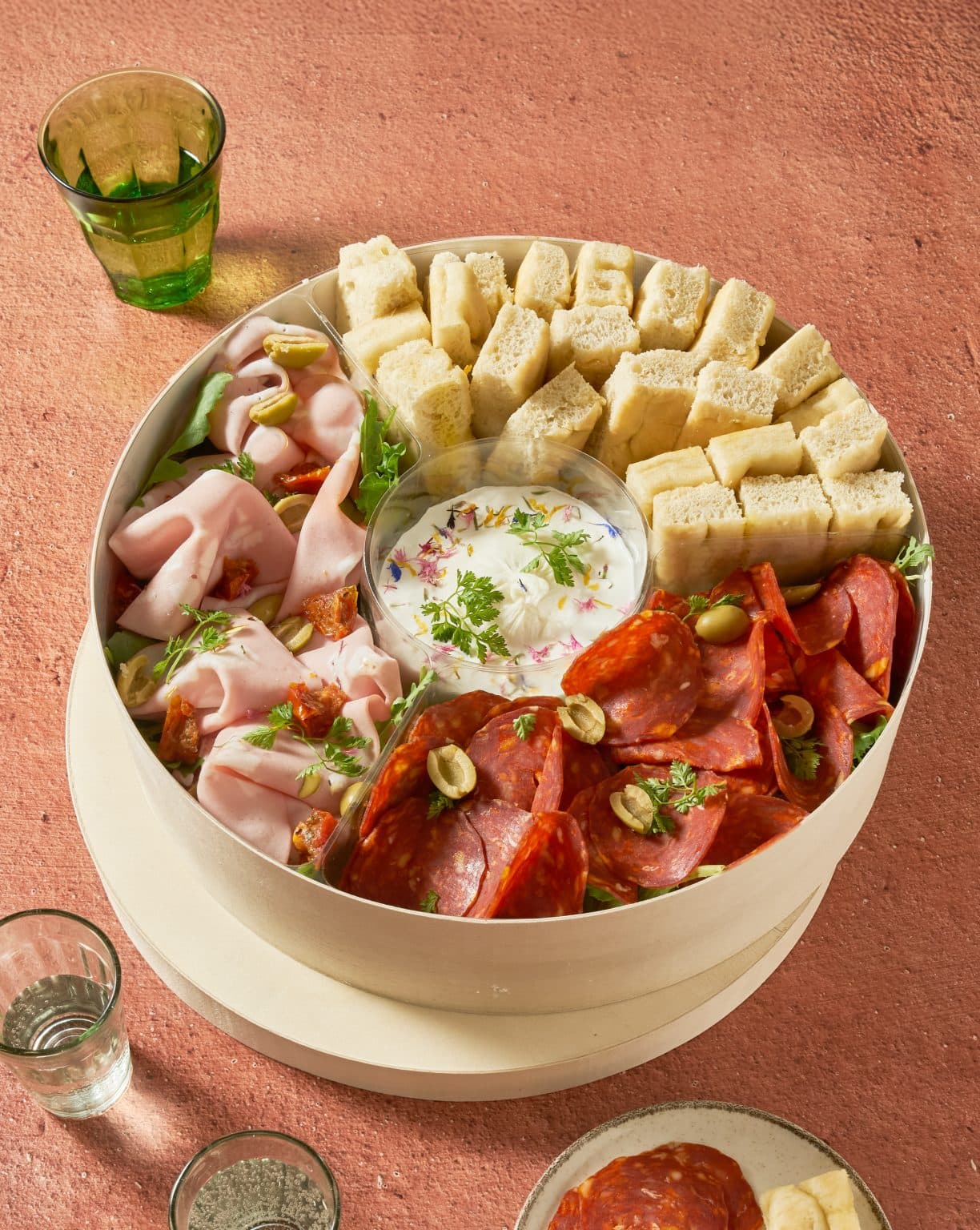 Box italienne, charcuteries et burrata